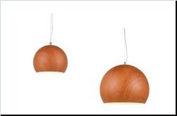 COLGANTE BOCHA SIMIL MADERA 20CM M85-1B
